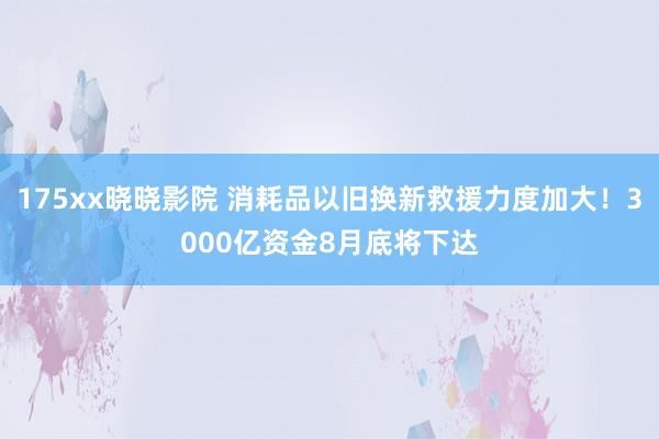 175xx晓晓影院 消耗品以旧换新救援力度加大！3000亿资金8月底将下达