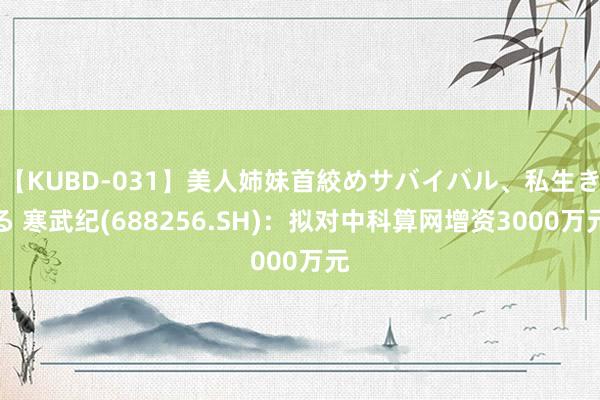 【KUBD-031】美人姉妹首絞めサバイバル、私生きる 寒武纪(688256.SH)：拟对中科算网增资3000万元